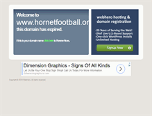 Tablet Screenshot of hornetfootball.org